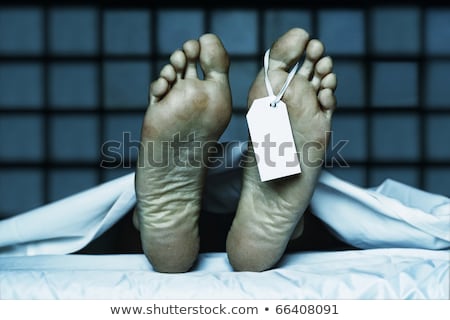 Stok fotoğraf: Dead Body With Toe Tag