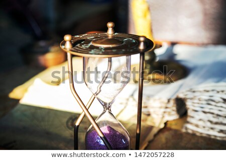 Stockfoto: Hourglass And Word Backup