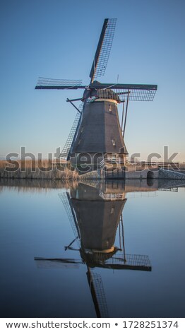 Сток-фото: Kinderdijk With Five Windmills