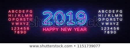 Stockfoto: Happy New Year Neon Sign