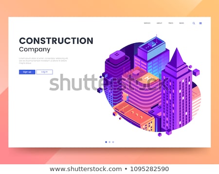 [[stock_photo]]: Landscape Design Isometric 3d Landing Page