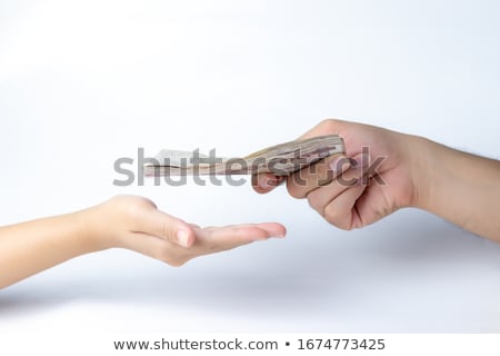 [[stock_photo]]: Businessman Giving Bribe Money Dollar Banknotes In Hands To Part