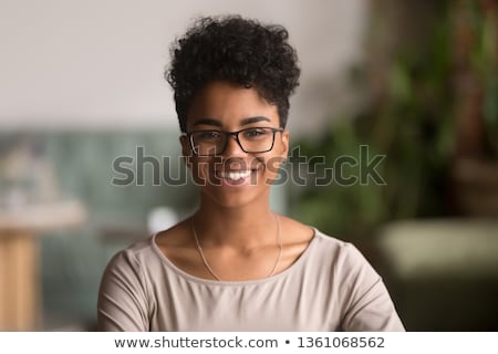 Stock fotó: Beautiful Biracial Teen Girl Smiling