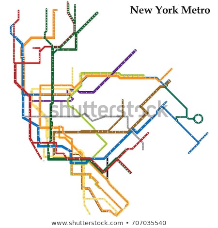 Foto stock: New York Subway Map