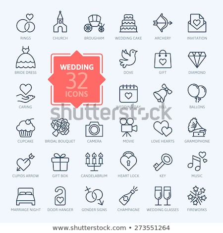 Stock photo: Icons For Wedding