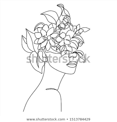Foto stock: Woman With Flowers