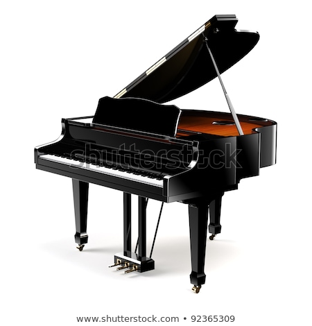 Stok fotoğraf: Grand Piano - 3d Render