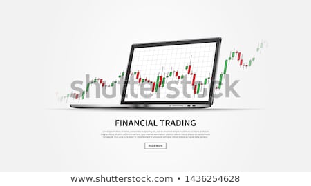 Stock foto: Computer With Forex Chart On Desktop