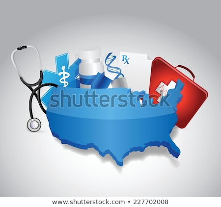 Us Heart Illustration Design Isolated Over A White Background Сток-фото © alexmillos