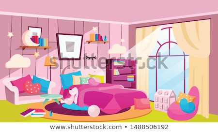 ストックフォト: Spacious Bedroom At Daytime