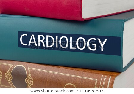 Сток-фото: A Book With The Title Cardiology Written On The Spine