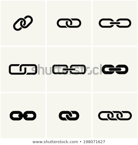 Foto stock: Chain Links Graphic Design Set