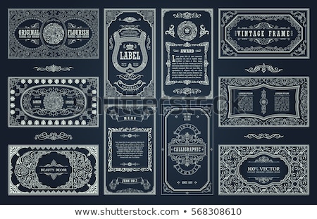 Foto stock: Vintage Baroque Ornament Pattern Vector Victorian Royal Texture