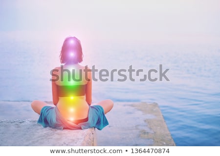 Stok fotoğraf: Concept Mandala Woman Chakras