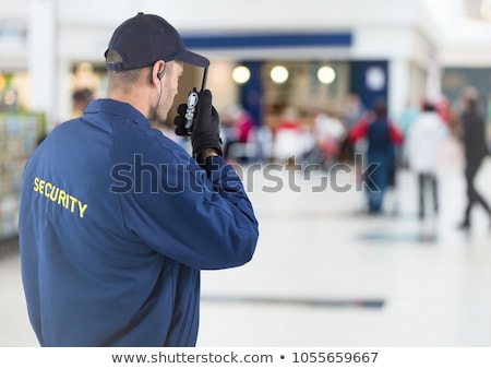 Zdjęcia stock: Security Guard In Shopping Mall