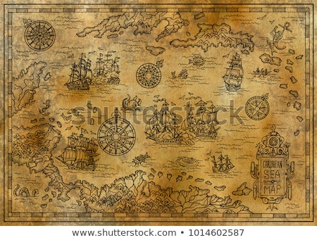 Foto d'archivio: Old Map Of The Battle