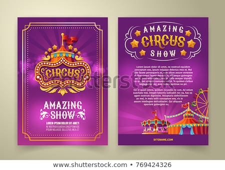 Сток-фото: Circus Purple Poster