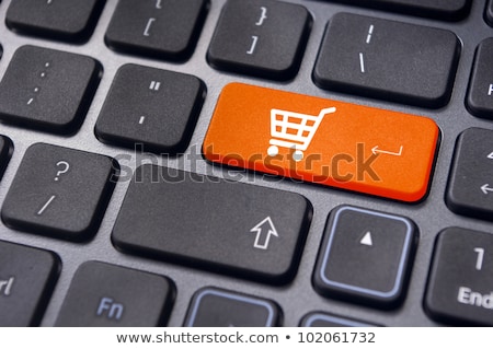 Stock fotó: Computer Keyboard With E Commerce Key