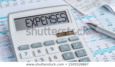 Stock foto: Calculator With The Word Expense On The Display