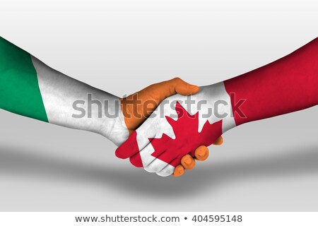 ストックフォト: Canada And Ireland Flags