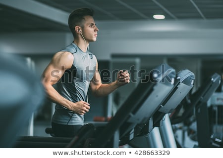 Stok fotoğraf: Man In Gym Sport Workout Exercises