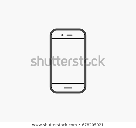 Foto stock: Smartphone Icon Simple Illustration