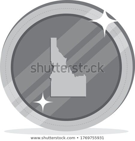 Сток-фото: Idaho State And Coins Of Usa