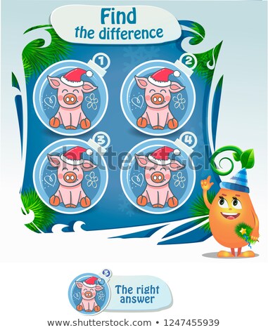 Foto d'archivio: Educational Children Game Logic Game For Kids Find Differences