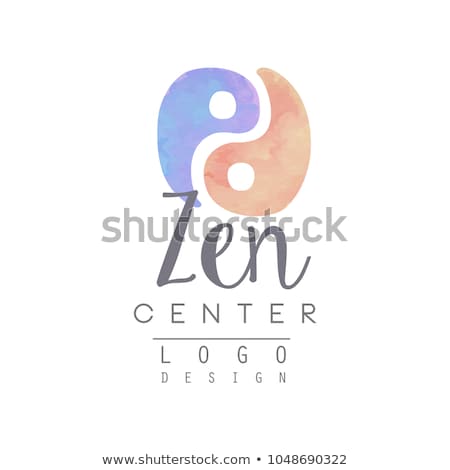 Stok fotoğraf: Alternative Medicine And Wellness Yoga Zen Meditation Concept - Vector Watercolor Icons Logos