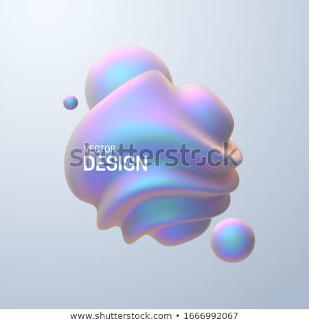 Stock fotó: Abstract Background With Pearlescent Soft Bubbles Balls