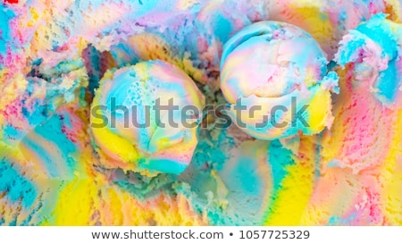 Stock photo: Ice Cream With Rainbow Sprinkles