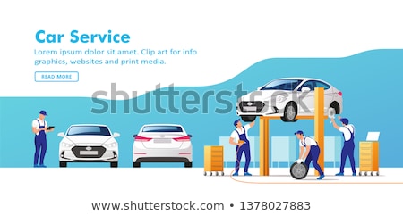 Stockfoto: Car Diagnostics Banner Design