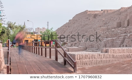 Stock photo: Brick Footbridge To Green Hill