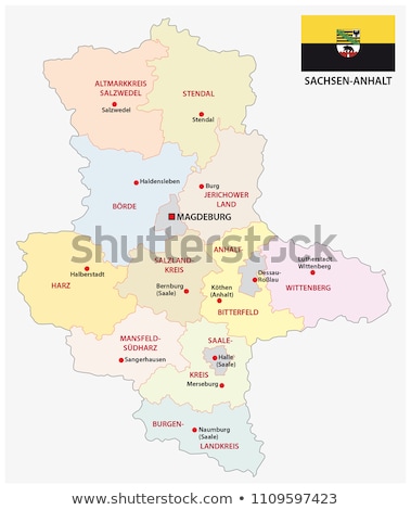 Map Of Saxony Anhalt Stock photo © Volina