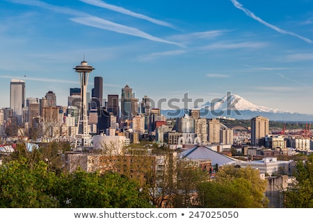 Zdjęcia stock: Seattle Downtown Skyline Evening Panorama