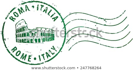 Stock photo: Italy Rome Stamp