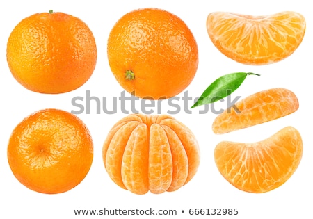 Stock fotó: Peeled Mandarin Isolated On White