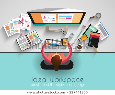 ストックフォト: Ideal Workspace For Teamwork And Brainsotrming