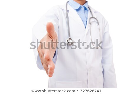 Stock fotó: Male Doctor With Open Hand Ready For Hugging