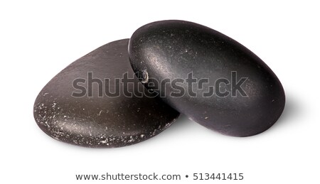 Stockfoto: On Top Two Black Stones For Thai Spa