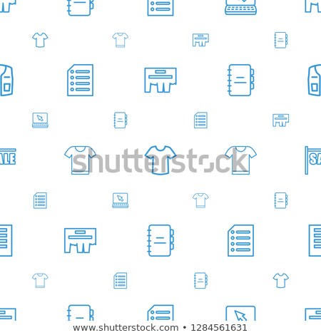 Stockfoto: Notebook Outline Icon Isolated Document Paper Note Icon In Thin Line Style For Graphic And Web Desi