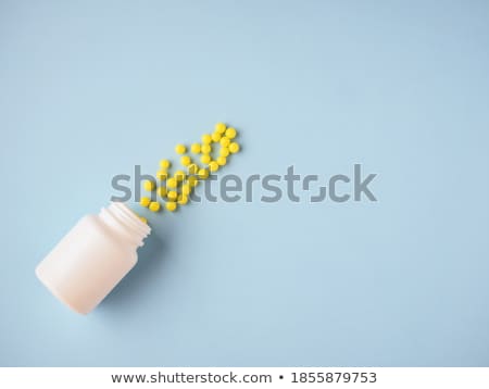 Stockfoto: Minimalism Style Template For Medical Pills Blog