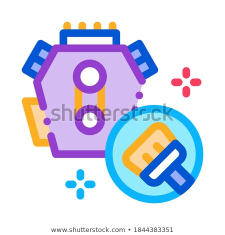 Stockfoto: Internal Cleaning Icon Vector Outline Illustration