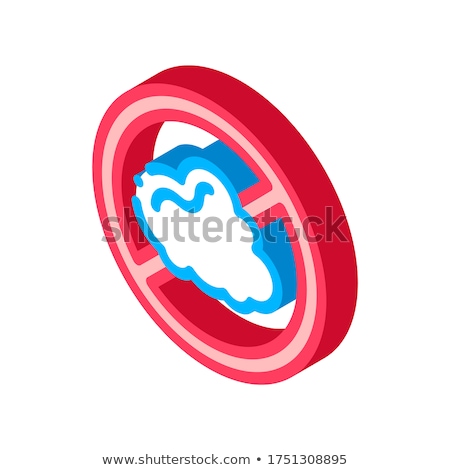 Allergen Free Sign Dust Isometric Icon Vector Illustration Foto stock © pikepicture