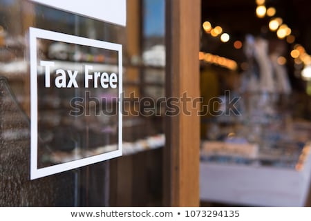 ストックフォト: Tax Free Shopping