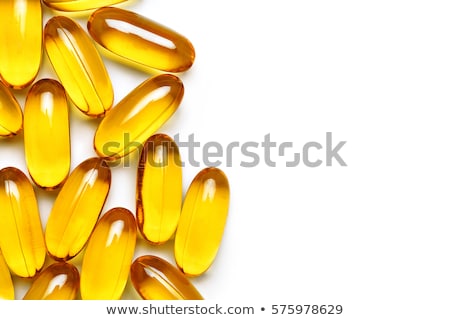 Foto stock: Three Fish Oil Capsules