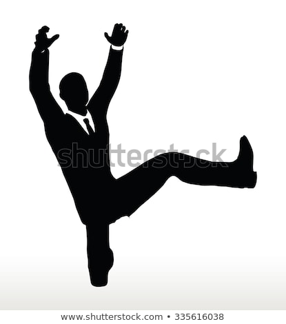 [[stock_photo]]: Silhouette Of Businessman Underhanging