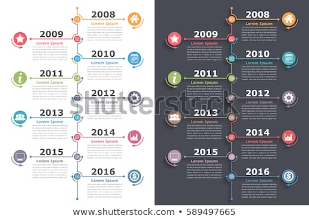 Zdjęcia stock: Vector Colorful Vertical Timeline Infographic