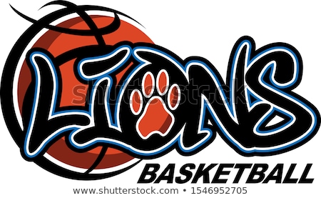 Stock photo: Lion Basketball Ball Sports Mascot