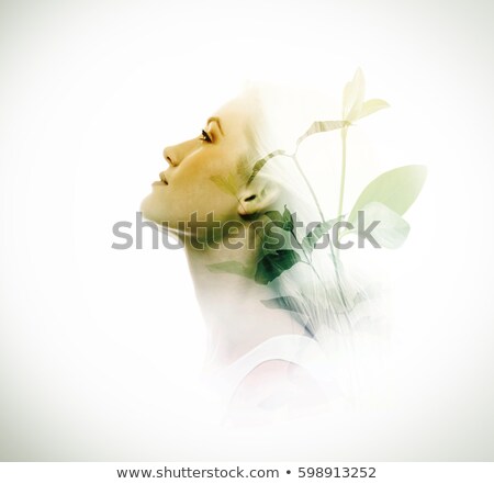 Stock photo: Double Exposure Of Plants